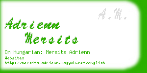 adrienn mersits business card
